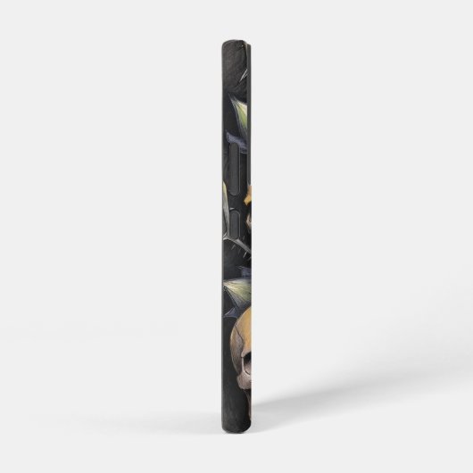 Gothic Skull and Thorn Blume Samsung Galaxy Hülle (Rechte Seite)