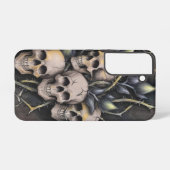 Gothic Skull and Thorn Blume Samsung Galaxy Hülle (Rückseite (Horizontal))