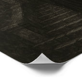 Gothic Skull and Tomb Poster (Ecke)