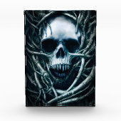 Gothic Skull Art: Creepy Death Metal Sigil Fotoblock (Vorderseite)