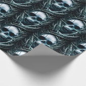 Gothic Skull Art: Creepy Death Metal Sigil Geschenkpapier (Ecke)