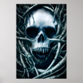 Gothic Skull Art: Creepy Death Metal Sigil Poster (Vorne)