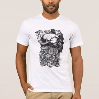 Gothic Skull Art - T - Shirt