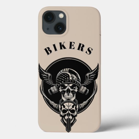 Gothic Skull Artwork mit aufwändigen Details Case-Mate iPhone Hülle (Rückseite)