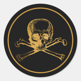 Gothic Skull | Aufkleber | Schwarz