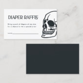Gothic Skull Baby Duwer Windelwaschkarte Visitenkarte (Vorne/Hinten)