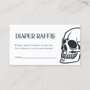 Gothic Skull Baby Duwer Windelwaschkarte Visitenkarte