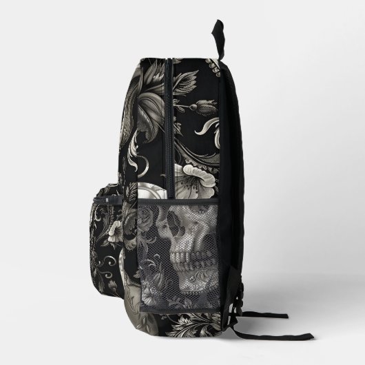 Gothic Skull Backpack Bedruckter Rucksack (Rechts)