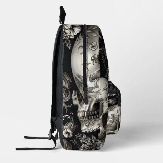 Gothic Skull Backpack Bedruckter Rucksack (Links)