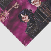 Gothic Skull Bauer Tiled Decoupage Seidenpapier (Detail)