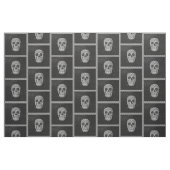 Gothic Skull Beängstigend Black and White Grunge Stoff (Fat Quarter (45,7 x 55,9 cm))