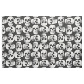 Gothic Skull Beängstigend Schwarz-Weiß-Muster Desi Stoff (Fat Quarter (45,7 x 55,9 cm))