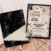 Gothic Skull beim Halloween-Party Party Einladung