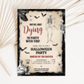 Gothic Skull beim Halloween-Party Party Einladung
