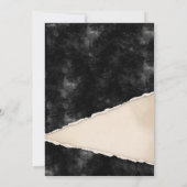 Gothic Skull beim Halloween-Party Party Einladung (Rückseite)