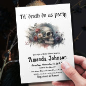 Gothic Skull bis zum Tod tun uns Party Brautparty Einladung
