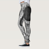 Gothic Skull Black and White Grunge Cool Leggings (Links)