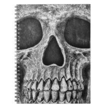 Gothic Skull Black and White Grunge Cool