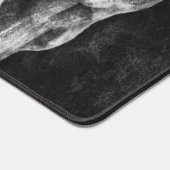 Gothic Skull Black and White Grunge Cool Schreibtischunterlage (Ecke)