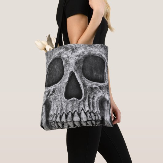Gothic Skull Black and White Grunge Cool Tasche (Von Nahem)