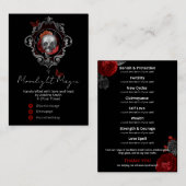 Gothic Skull Black Produktkarten Visitenkarte (Vorne/Hinten)