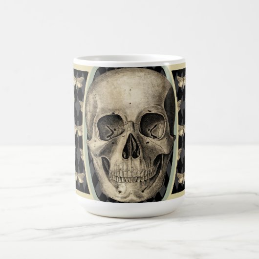 Gothic Skull & Butterfells Kaffeetasse (Mittel)