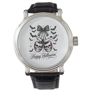 Gothic Skull Cherry Halloween Armbanduhr