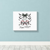 Gothic Skull Cherry Halloween Leinwanddruck (Insitu (Holzboden))