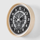 Gothic Skull Clock Uhr (Winkel)