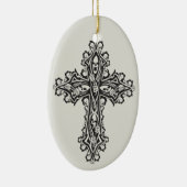 Gothic Skull Cross Keramikornament (Rechts)
