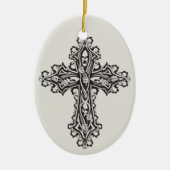 Gothic Skull Cross Keramikornament (Vorne)