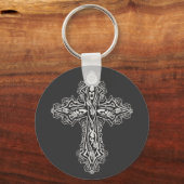 Gothic Skull Cross Schlüsselanhänger (Vorderseite)