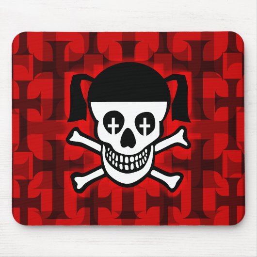 Gothic Skull & Crosses Mousepad (Vorne)