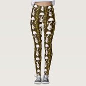 Gothic Skull Decorative Leggings (Vorderseite)