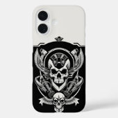 Gothic Skull Design Case-Mate iPhone Hülle (Rückseite)