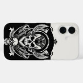 Gothic Skull Design Case-Mate iPhone Hülle (Rückseite (Horizontal))