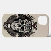 Gothic Skull Design Case-Mate iPhone Hülle (Rückseite (Horizontal))