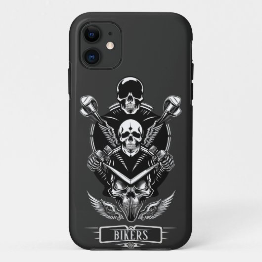 Gothic Skull Design Case-Mate iPhone Hülle (Rückseite)