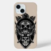 Gothic Skull Design Case-Mate iPhone Hülle (Rückseite)