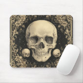 Gothic Skull Design Mousepad (Mit Mouse)