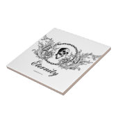 Gothic Skull Eternity Viktorianisch Graveyard Art Fliese (Seite)