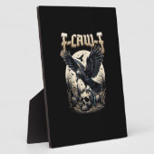 Gothic Skull F-Caw-F Crow Adult Humor Graphic Fotoplatte (Seite)