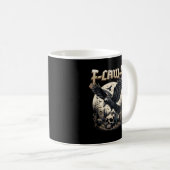 Gothic Skull F-Caw-F Crow Adult Humor Graphic  Kaffeetasse (VorderseiteRechts)