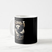 Gothic Skull F-Caw-F Crow Adult Humor Graphic  Kaffeetasse (Vorderseite Links)