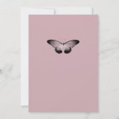 Gothic Skull Floral Bridal Dusche Einladung (Rückseite)