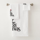 Gothic Skull Frohe Weihnachtsbadetücher Set (Insitu)