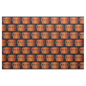 Gothic Skull Funny Orange Halloween Stoff (Fat Quarter (45,7 x 55,9 cm))