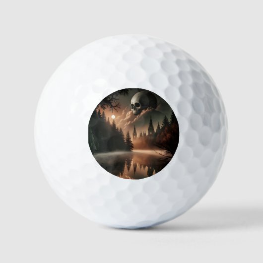 Gothic Skull Golf Ball (Vorderseite)