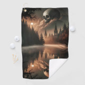 Gothic Skull Golf Towel Golfhandtuch (Insitu)