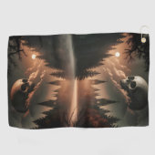 Gothic Skull Golf Towel Golfhandtuch (Horizontal)